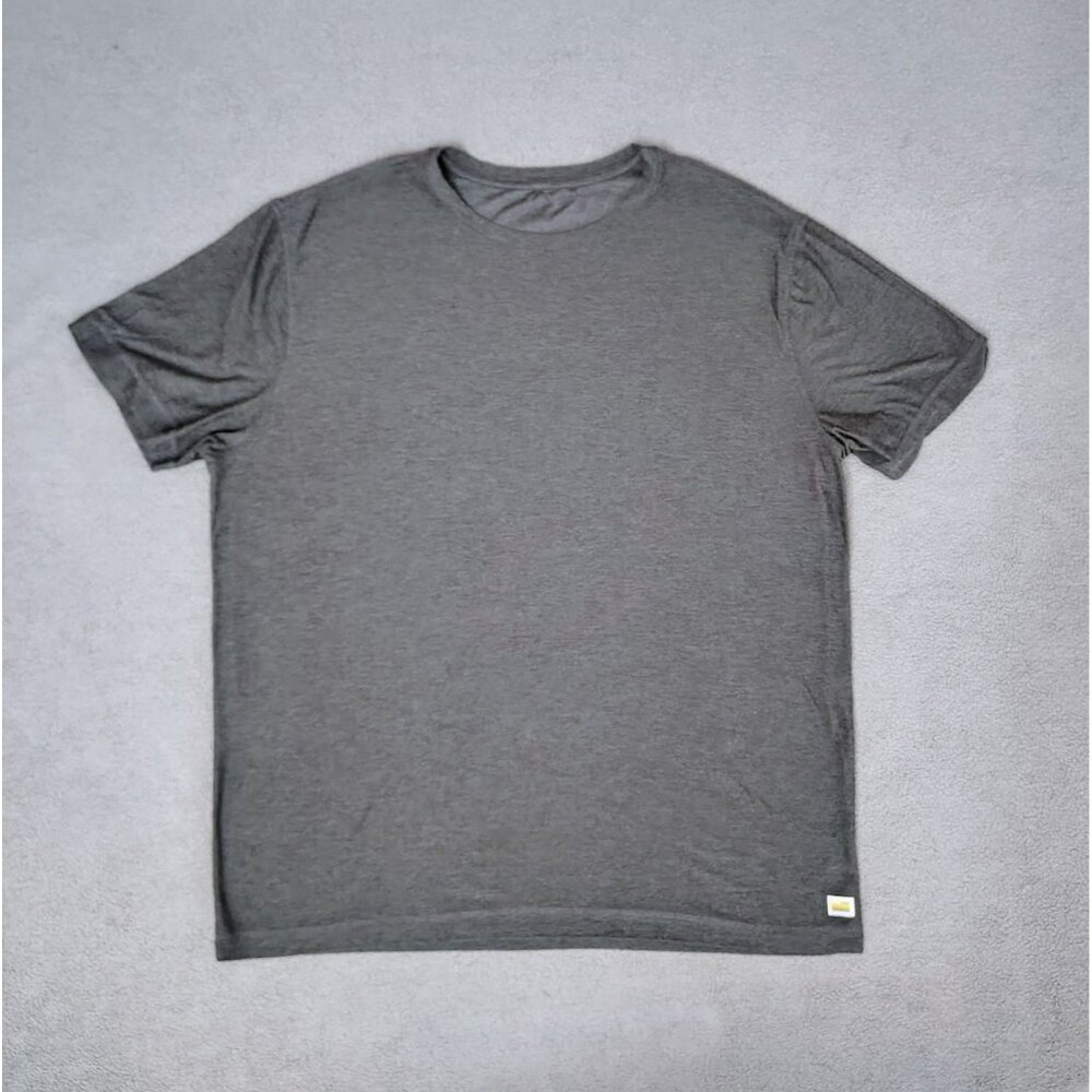 Vuori Men Strato Tech Tee Shirt Sz (XL) Charcoal Heather Lightweight Performance
